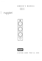 Bowers & Wilkins DM-603-604-Owners-Manual
